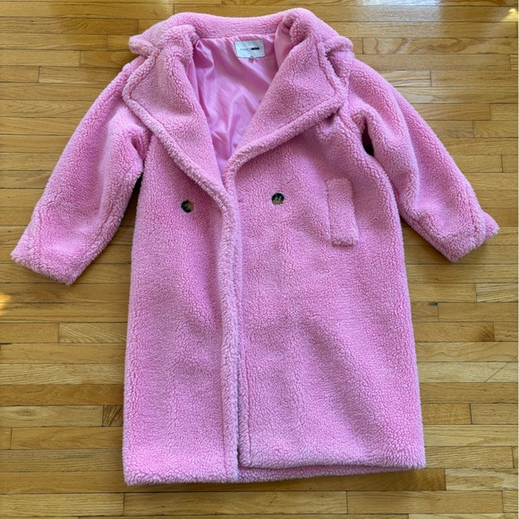 Fashion Nova Oversized Pink Teddy Jacket - Picture 7 of 7